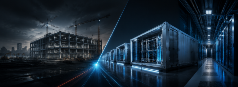 Centro de dados modular vs. centro de dados tradicional