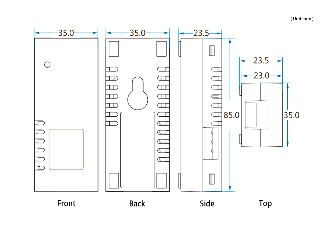 SOETECK Magnetic & Wall Mounted Temperature & Humidity Sensor - 2