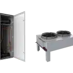 pump cabinet and horizontal condenser
